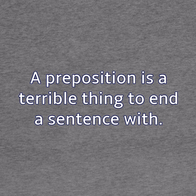 Preposition - outlined letters by HyraxWithAFlamethrower